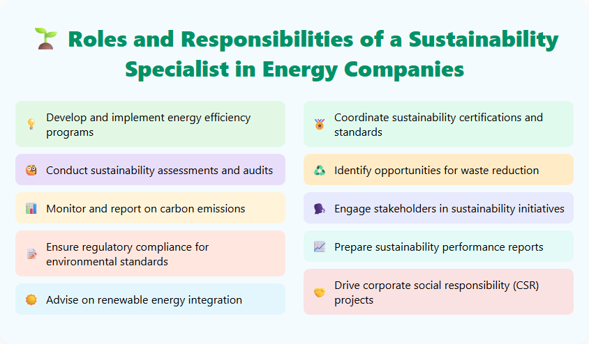 Roles and Responsibilities of a Sustainability Specialist in Energy Companies