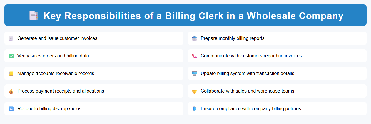 Key Responsibilities of a Billing Clerk in a Wholesale Company