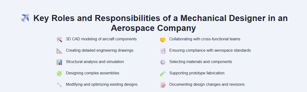 Key Roles and Responsibilities of a Mechanical Designer in an Aerospace Company