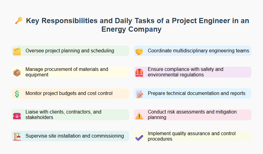 Key Responsibilities and Daily Tasks of a Project Engineer in an Energy Company