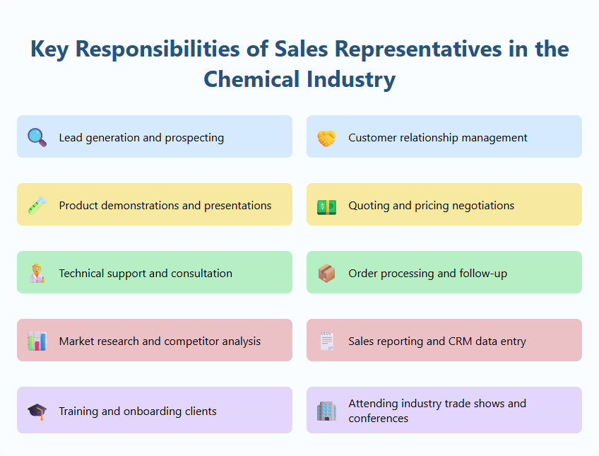 Key Responsibilities of Sales Representatives in the Chemical Industry