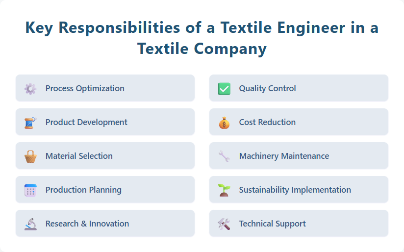 Key Responsibilities of a Textile Engineer in a Textile Company