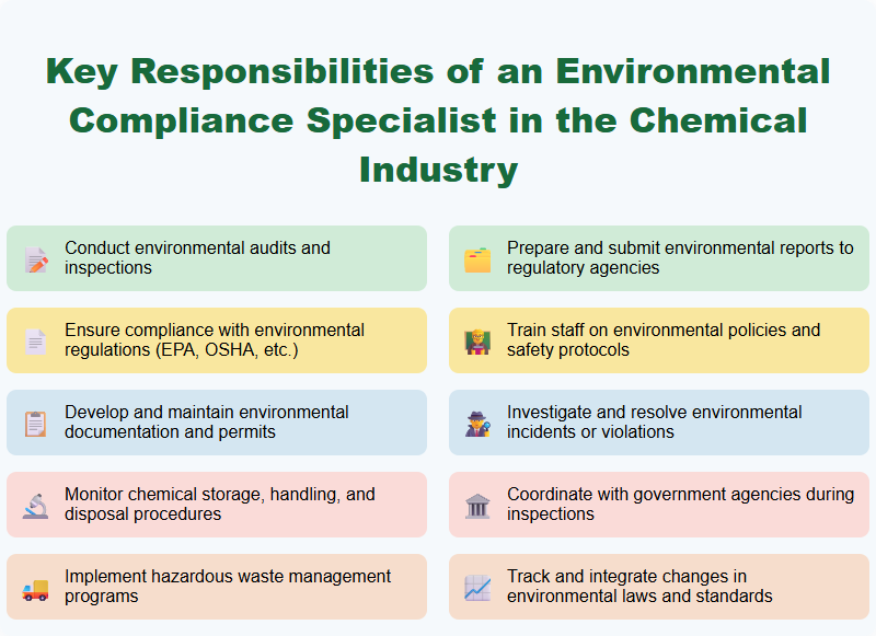Key Responsibilities of an Environmental Compliance Specialist in the Chemical Industry