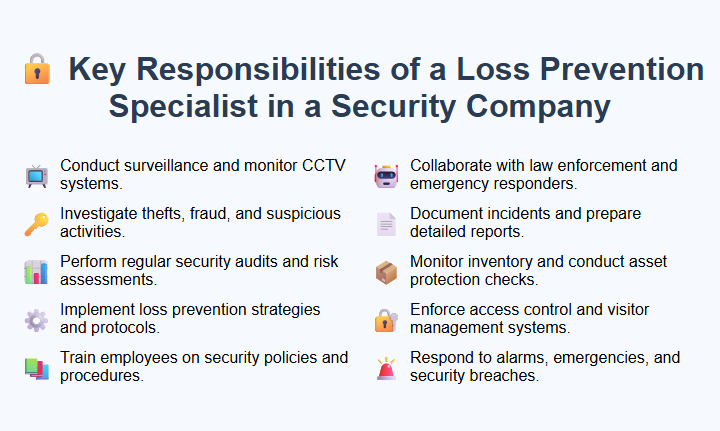 Key Responsibilities of a Loss Prevention Specialist in a Security Company