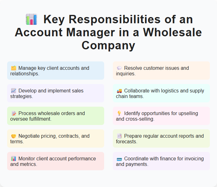 Key Responsibilities of an Account Manager in a Wholesale Company