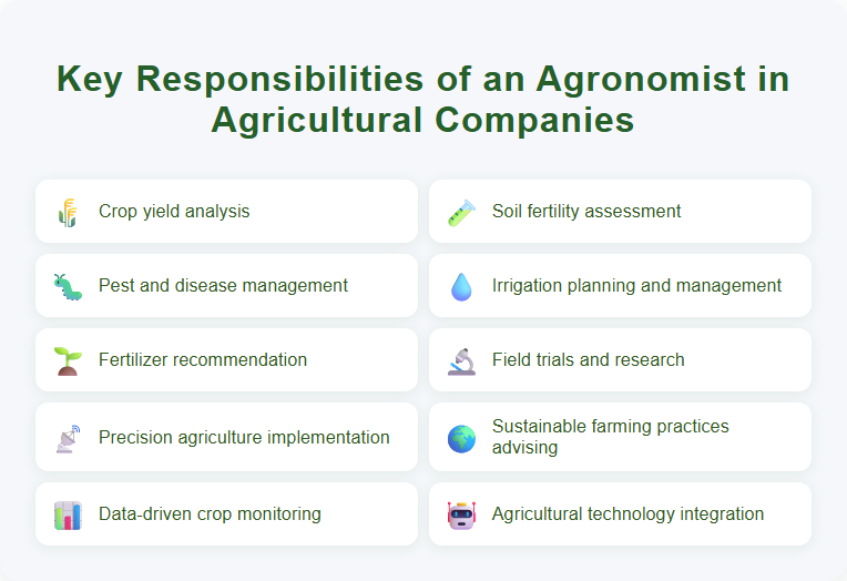 Key Responsibilities of an Agronomist in Agricultural Companies