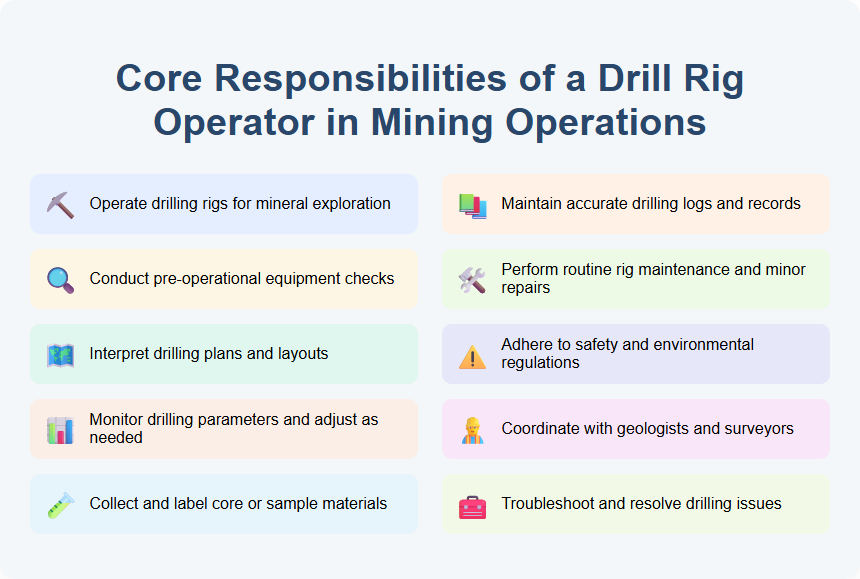 Core Responsibilities of a Drill Rig Operator in Mining Operations