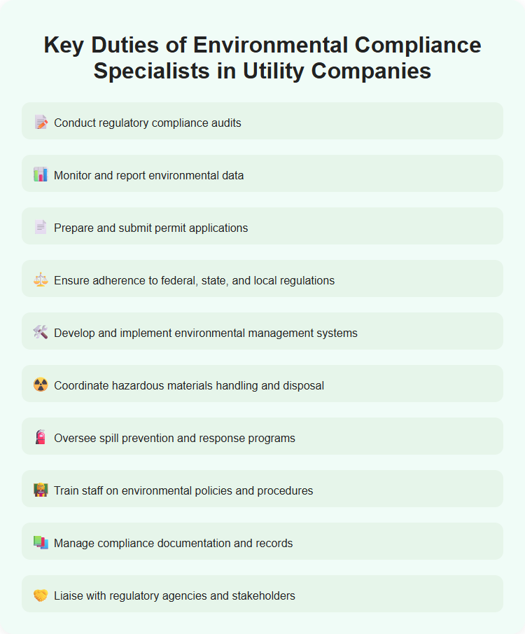 Key Duties of Environmental Compliance Specialists in Utility Companies