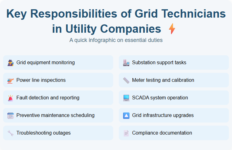 Key Responsibilities of Grid Technicians in Utility Companies