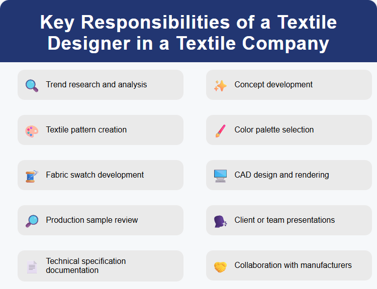 Key Responsibilities of a Textile Designer in a Textile Company