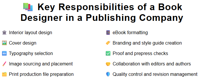 Key Responsibilities of a Book Designer in a Publishing Company