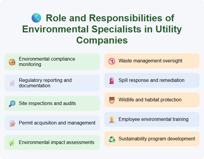 Role and Responsibilities of Environmental Specialists in Utility Companies