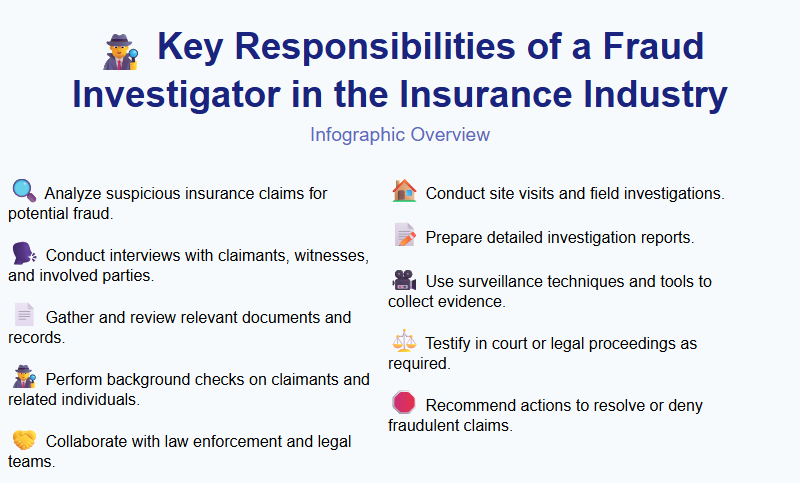 Key Responsibilities of a Fraud Investigator in the Insurance Industry