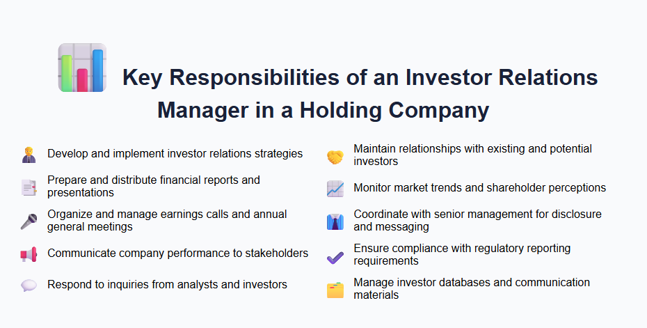 Key Responsibilities of an Investor Relations Manager in a Holding Company