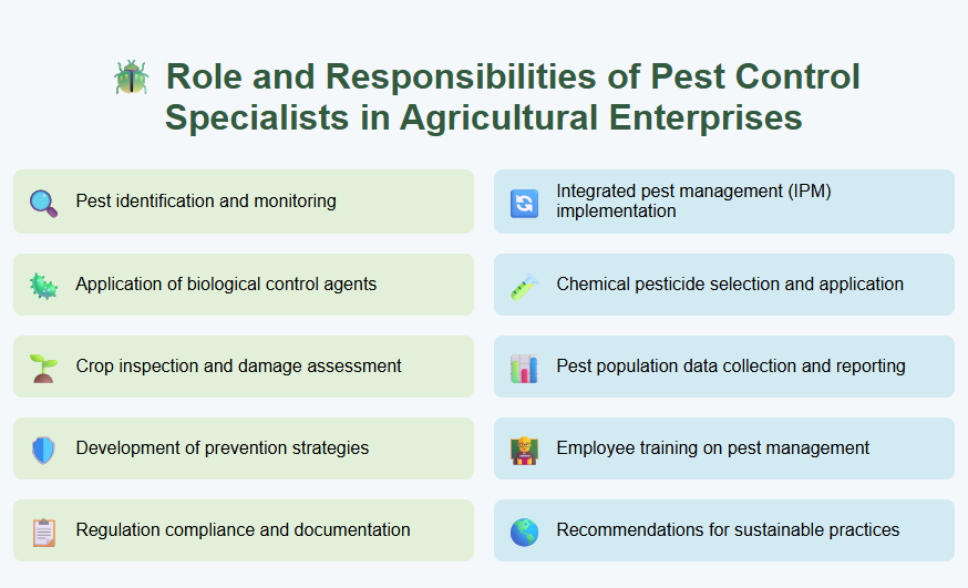 Role and Responsibilities of Pest Control Specialists in Agricultural Enterprises