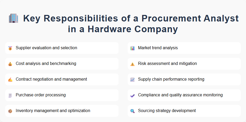 Key Responsibilities of a Procurement Analyst in a Hardware Company