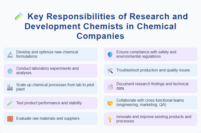 Key Responsibilities of Research and Development Chemists in Chemical Companies