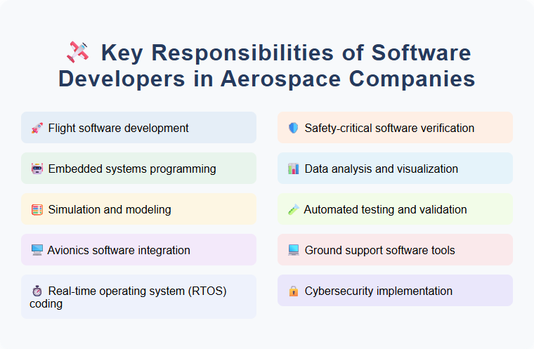 Key Responsibilities of Software Developers in Aerospace Companies