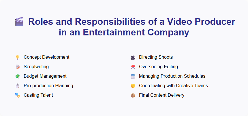 Roles and Responsibilities of a Video Producer in an Entertainment Company