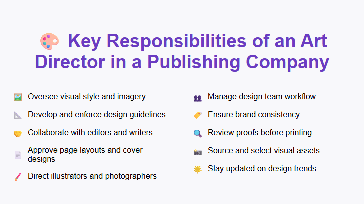 Key Responsibilities of an Art Director in a Publishing Company