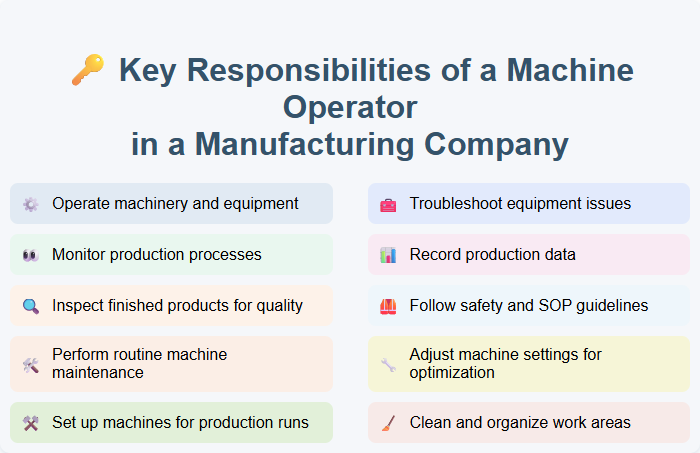 Key Responsibilities of a Machine Operator in a Manufacturing Company