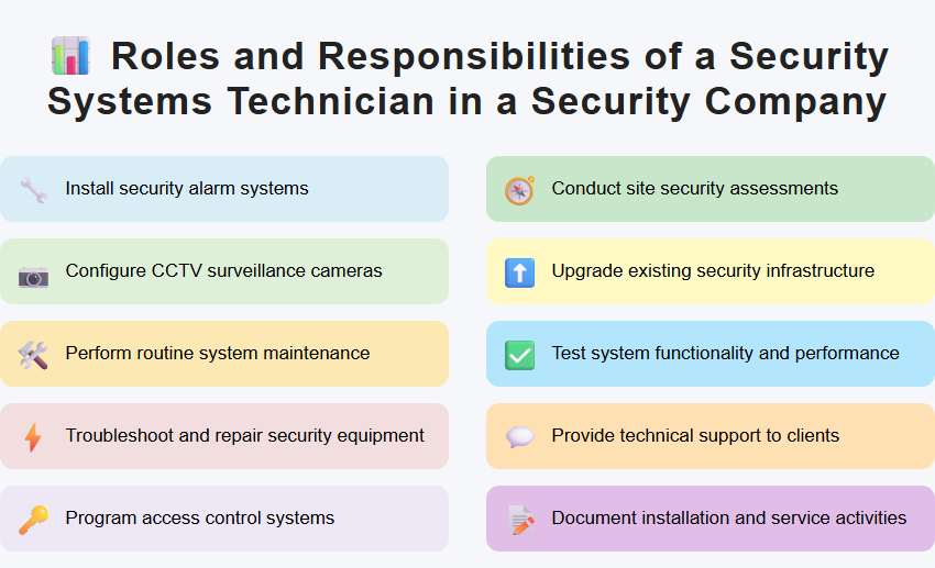 Roles and Responsibilities of a Security Systems Technician in a Security Company