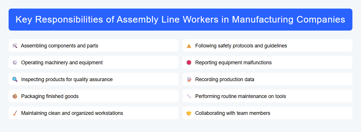Key Responsibilities of Assembly Line Workers in Manufacturing Companies