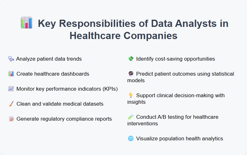 Key Responsibilities of Data Analysts in Healthcare Companies