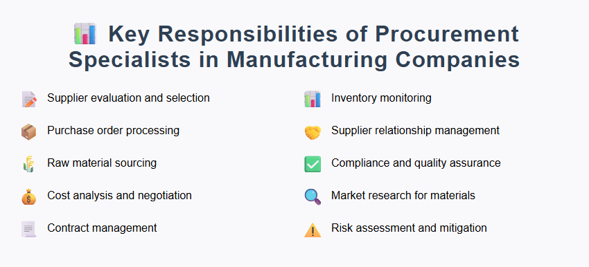 Key Responsibilities of Procurement Specialists in Manufacturing Companies
