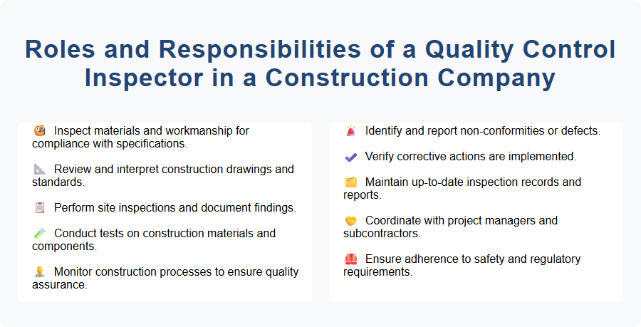 Roles and Responsibilities of a Quality Control Inspector in a Construction Company
