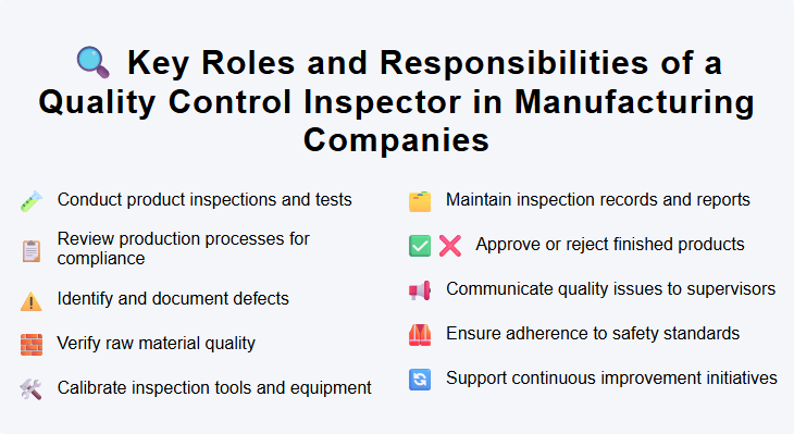 Key Roles and Responsibilities of a Quality Control Inspector in Manufacturing Companies