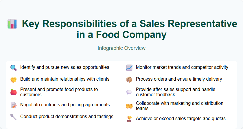 Key Responsibilities of a Sales Representative in a Food Company
