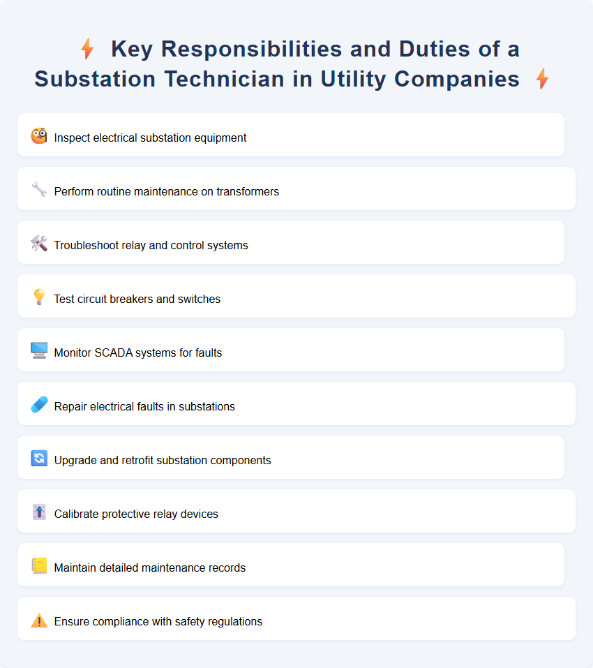 Key Responsibilities and Duties of a Substation Technician in Utility Companies