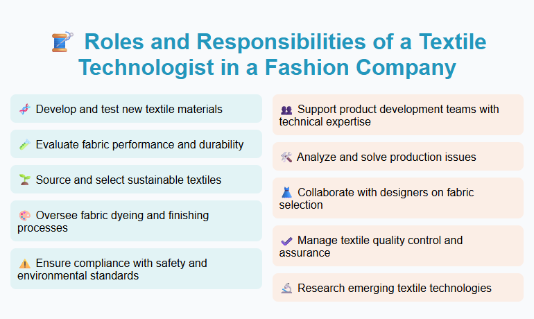 Roles and Responsibilities of a Textile Technologist in a Fashion Company