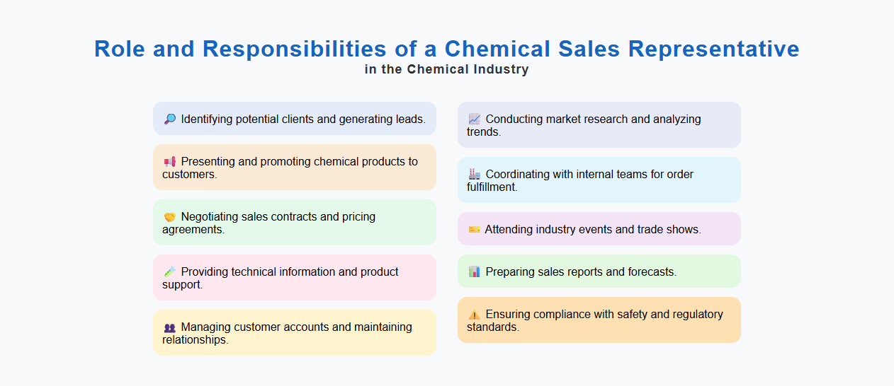 Role and Responsibilities of a Chemical Sales Representative in the Chemical Industry