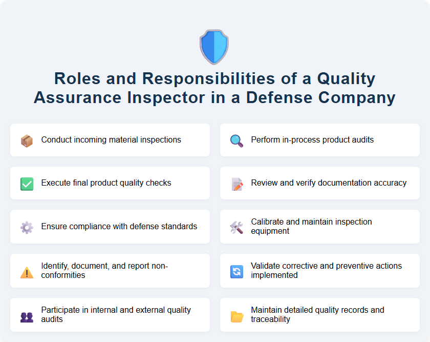 Roles and Responsibilities of a Quality Assurance Inspector in a Defense Company
