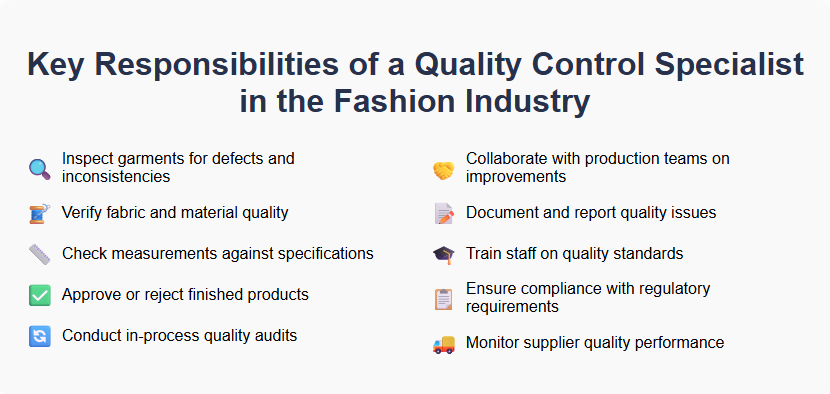 Key Responsibilities of a Quality Control Specialist in the Fashion Industry