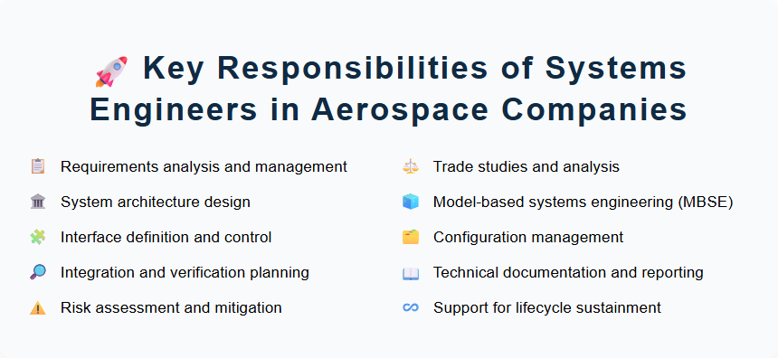 Key Responsibilities of Systems Engineers in Aerospace Companies