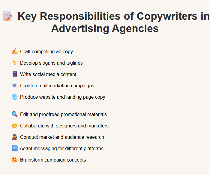 Key Responsibilities of Copywriters in Advertising Agencies