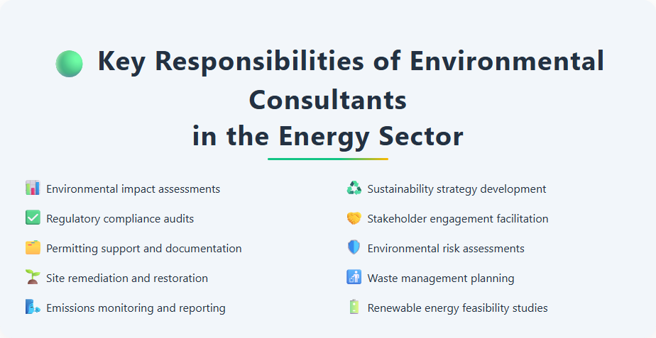 Key Responsibilities of Environmental Consultants in the Energy Sector