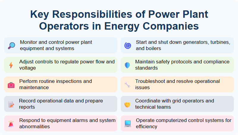 Key Responsibilities of Power Plant Operators in Energy Companies