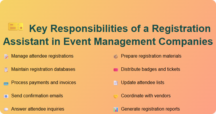 Key Responsibilities of a Registration Assistant in Event Management Companies