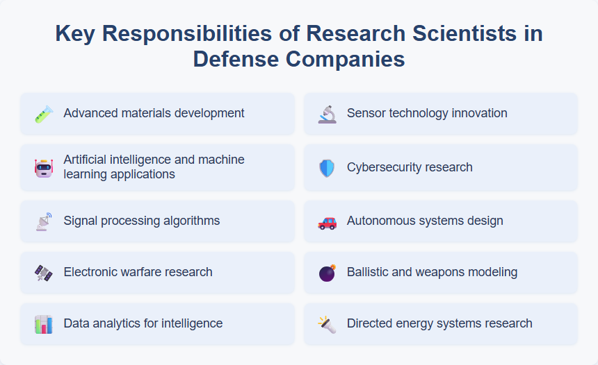 Key Responsibilities of Research Scientists in Defense Companies