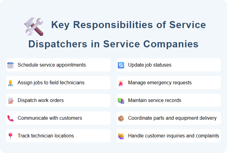 Key Responsibilities of Service Dispatchers in Service Companies