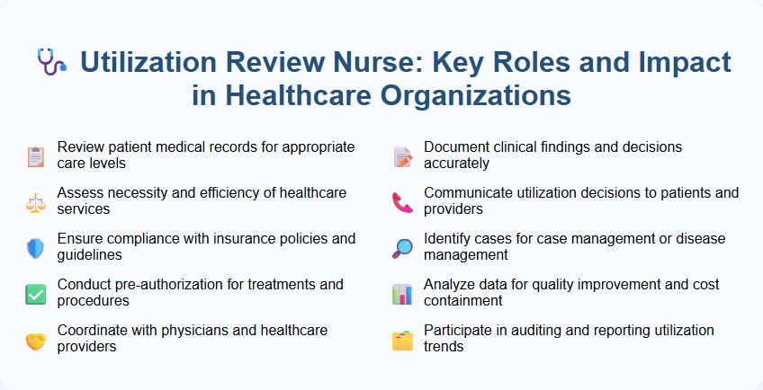 Utilization Review Nurse: Key Roles and Impact in Healthcare Organizations