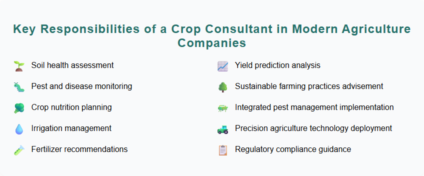 Key Responsibilities of a Crop Consultant in Modern Agriculture Companies