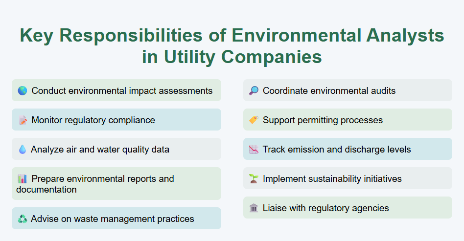 Key Responsibilities of Environmental Analysts in Utility Companies