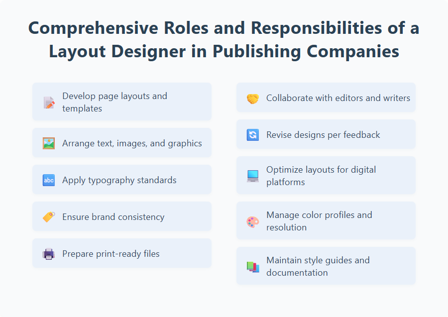 Comprehensive Roles and Responsibilities of a Layout Designer in Publishing Companies