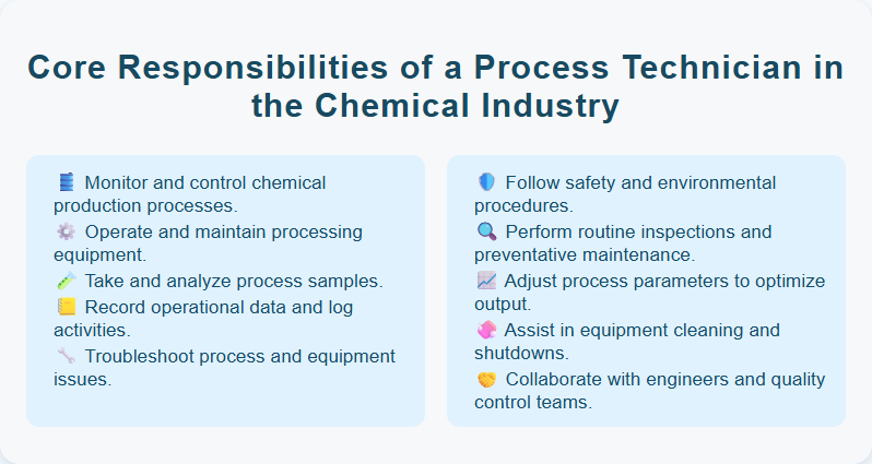 Core Responsibilities of a Process Technician in the Chemical Industry