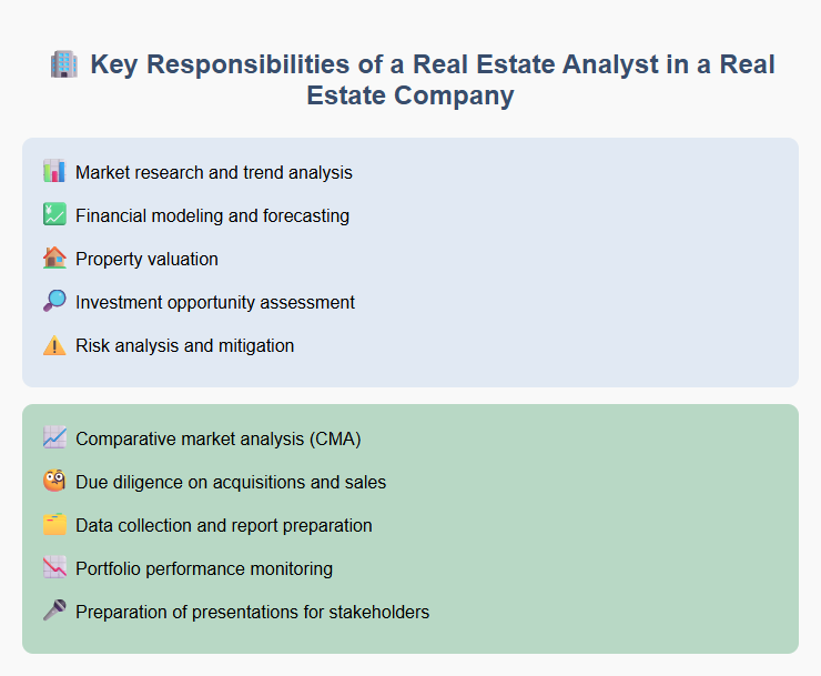 Key Responsibilities of a Real Estate Analyst in a Real Estate Company